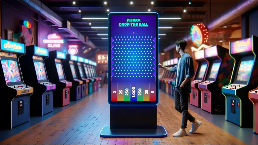 Plinko game virtual, jogo de soltar o disco bola e ganhar prêmios